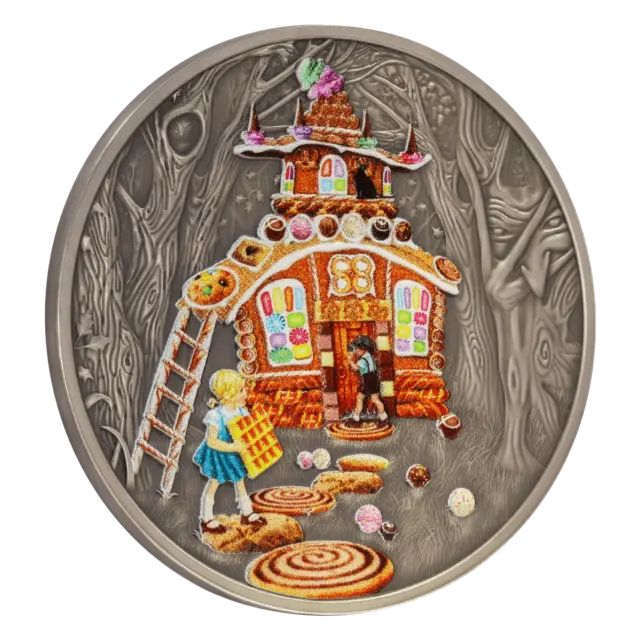 HANSEL AND GRETEL Fairy Tales 1 Oz Silver Coin 1$ Niue 2023