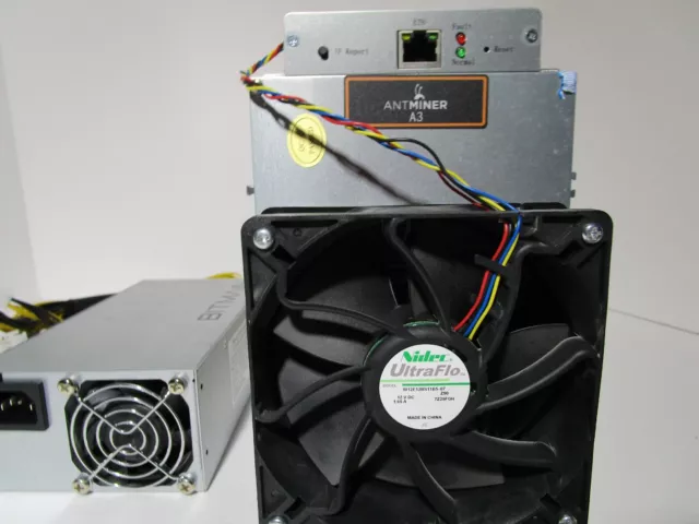 Bitmain Antminer A3 815GH/s Miner ASIC w/ Bitmain APW3++ Power Supply - Tested