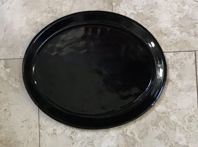 Large Burmese Lacquerware Oval Tray 6