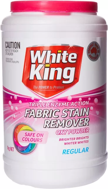 White King Oxy Powder Fabric Stain Remover Regular 1 Kg