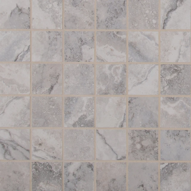 MSI N2X2-C Napa - 2" Square Mosaic Tile - Matte Ceramic Visual - - Grey