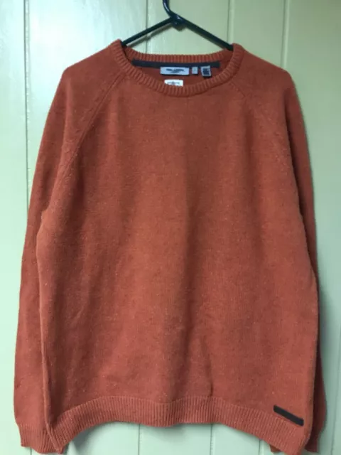 Ted Baker Men’s Coral Orange Crew Neck Sweater 7/XXXL