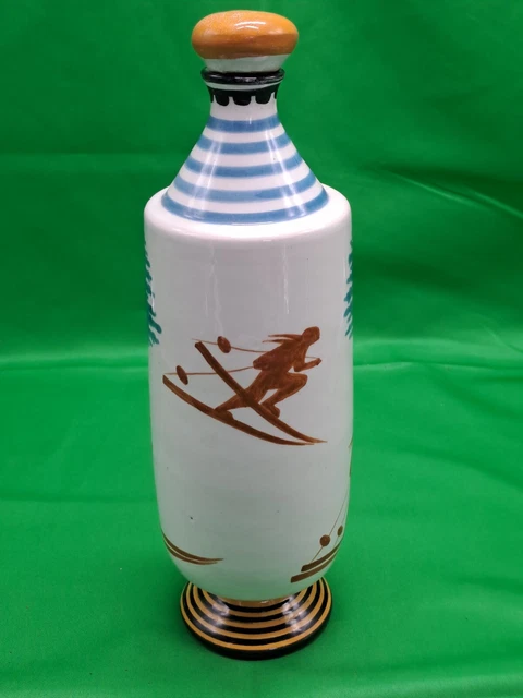 Bottiglia Luxardo Zara Ceramica Faenza Liquore Anni 40 Vintage Vuota Collezione