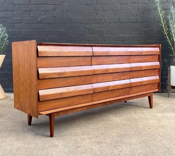 LANE, first edition, dresser - credenza, lowboy, vintage, mid century modern