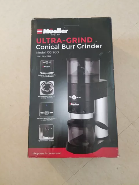 Mueller Ultra-Grind Conical Burr Grinder Professional Series, Innovative  Chamber