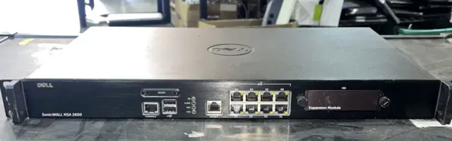 Dell 1Rk29 0A9 Sonicwall Nsa 2600 8-Port Network Security Switch Firewall