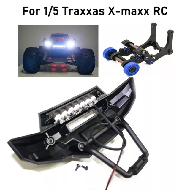 Front Bumper LED Light / Head Up Wheel for 1/5 Traxxas XMAXX X-MAXX RC Car Parts