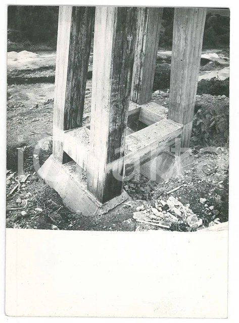1965 ca SARDEGNA GALLURA - Ponte Canale 2 - Cantiere *Foto 10x15 cm