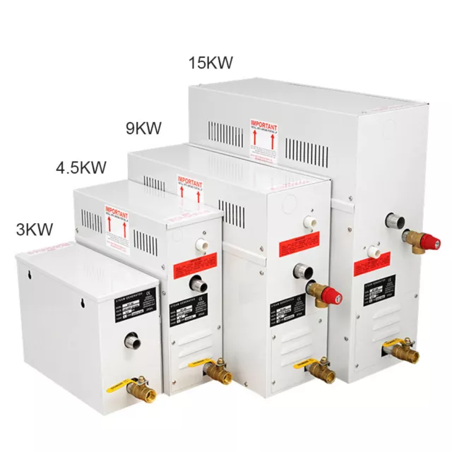 15KW Generador Automático de Vapor Spa St-135 Controlador Sauna Baño Hogar SPA Ducha