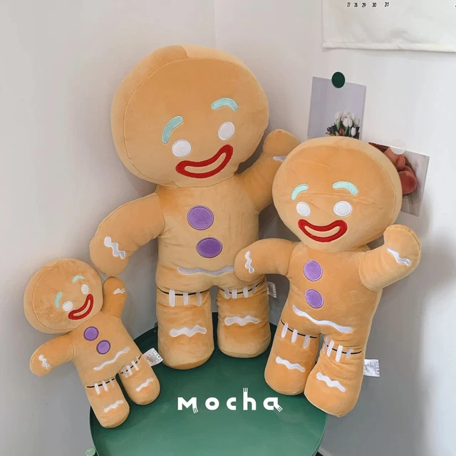 Gingerbread Baby Doll Man Plush Toy Biscuits Man Pillow Car Seat Cushion Kid Gif