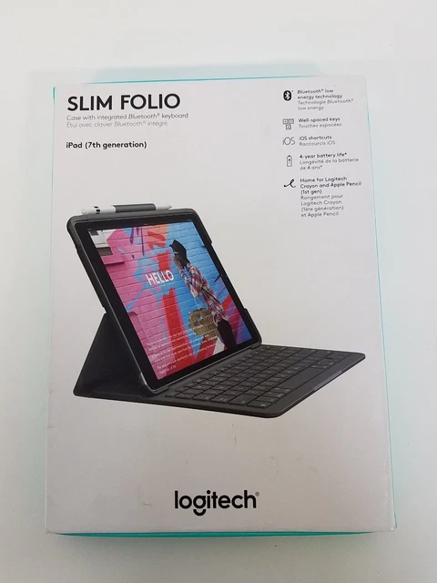 Logitech Slim Folio - Case with Bluetooth Keyboard