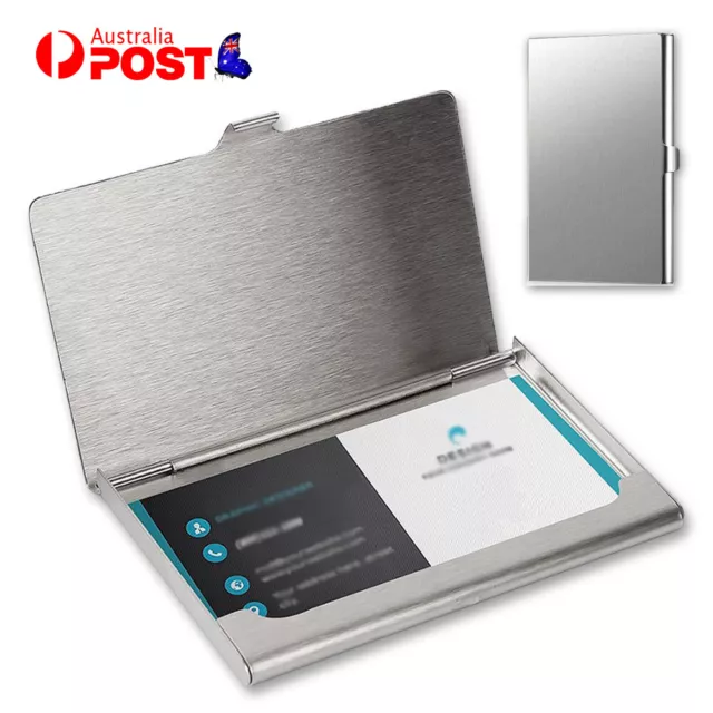 2/3/5x Business Card Holder Aluminium Credit Drivers Licence ID Pocket Hard Case