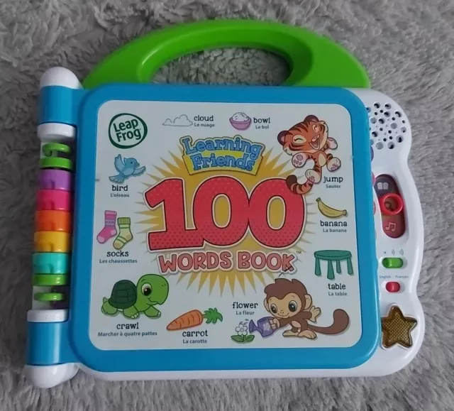 LeapFrog Learning Friends 100 Words Baby Book Educational Interactive Game / Toy