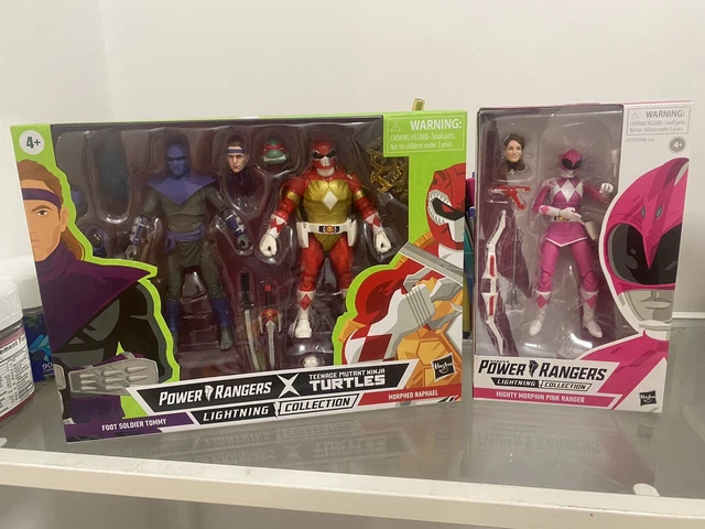 power rangers x teenage mutant ninja turtles morphin Raphael Tommy & Pink ranger