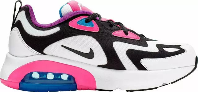 Girls Nike Air Max 200 (GS) Trainers Shoes Pink Black AT5630 100