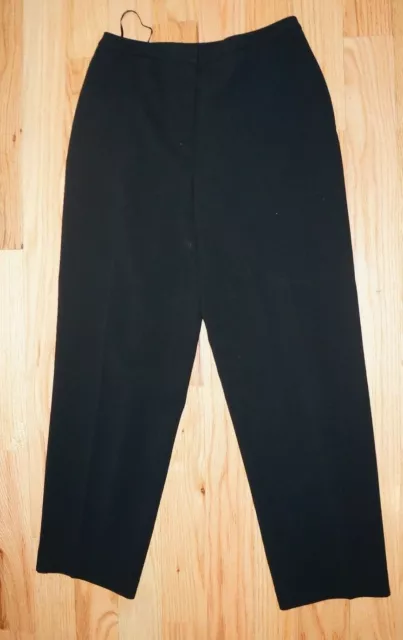 Jones New York Womens Dress Pants Size 6 Straight Leg Lined Black Career