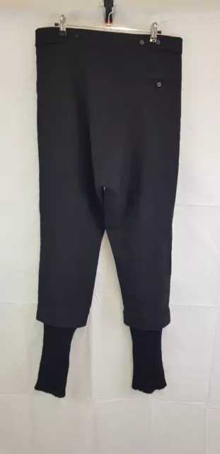Isabel Benenato Trousers Linen & Wool - Black Size 48 (UK 10/12) 3