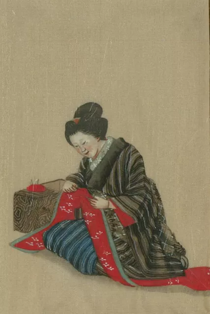 Early 20th Century Gouache - Japanese Female Figures