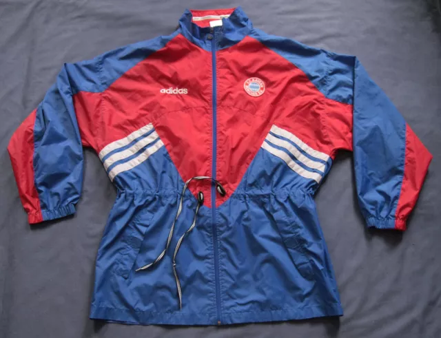 Adidas Bayern München Vintage Jacke Vintage Retro 1993-95 Regenjacke Fussball L