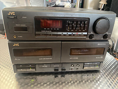 JVC JVC Stereo Receiver CA-C55BK Compact Component System MX-C55 Dual Tape Deck 