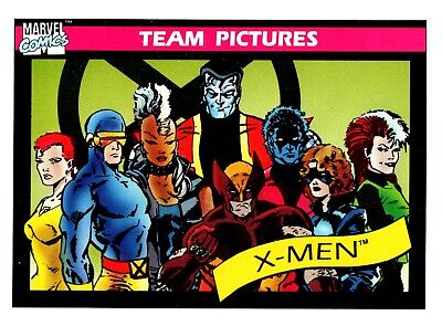1990 Marvel Universe SERIES 1 X-Men #140 impel Team Pictures FREE SHIPPING