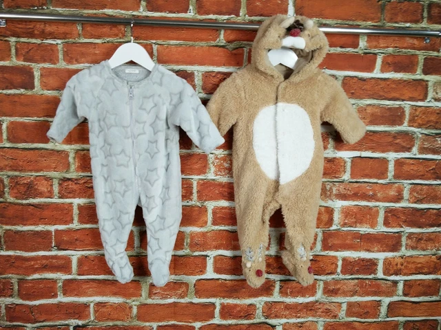 Baby Girls Bundle Age 3-6 Months Mothercare Next Babygro Christmas Zip Warm 68Cm
