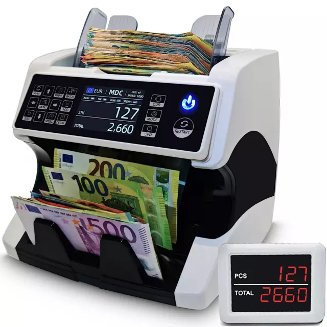 BEITZ BS-920 Geldzählmaschine Scheine Wertzähler Banknoten Zähler Summenzähler