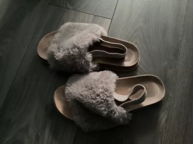 Ladies slippers tesco discount
