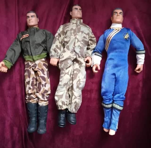 Action Man. Vintage 1994 . Fully Jointed Version. X3 Hasbro.