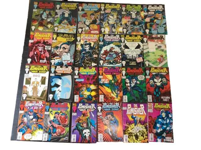 The Punisher War Zone #2-15,17,18,20-22,26-29 & Annual #1 Marvel 1992-94 Comics