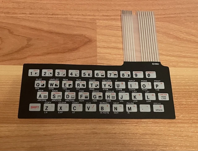 Sinclair ZX81 - Nuova tastiera a pellicola! Sinclair ZX81 - Nuova tastiera a pellicola!