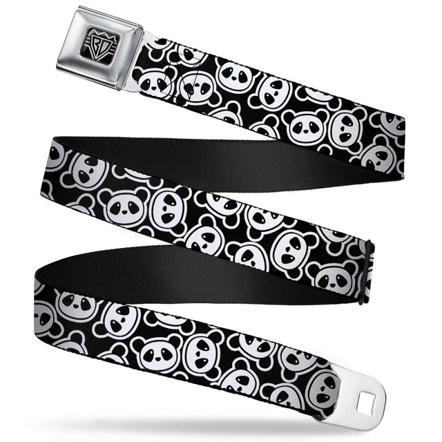 BD Wings Logo Brushed CLOSE-UP Black Silver - 1.0 Seatbelt Belt - Scattered
