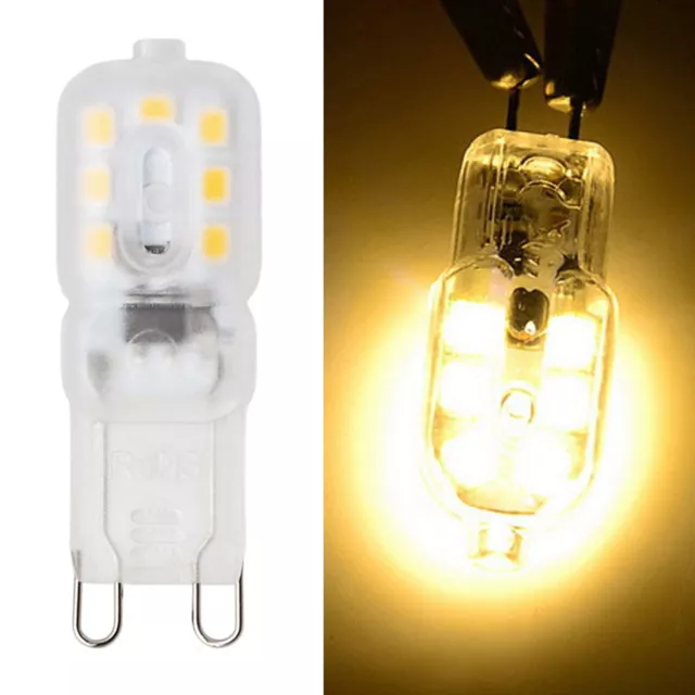 G9 3W LED Corn Bulb SMD 2835 14 LEDs Silicone Crystal Light 110V 220V White Lamp 3