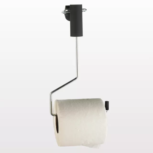 Wall Mounted Spizy Toilet Roll Holder Swing Bathroom Chrome Effect Accessory Loo