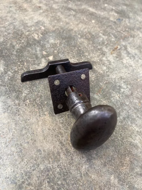 Ancienne poignée de porte en fer forgé,serrure ferrure penture heurtoir targette