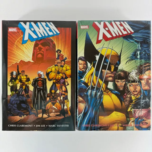X-Men by Chris Claremont & Jim Lee Omnibus Vol 1 & 2 Marvel Comics New Sealed HC
