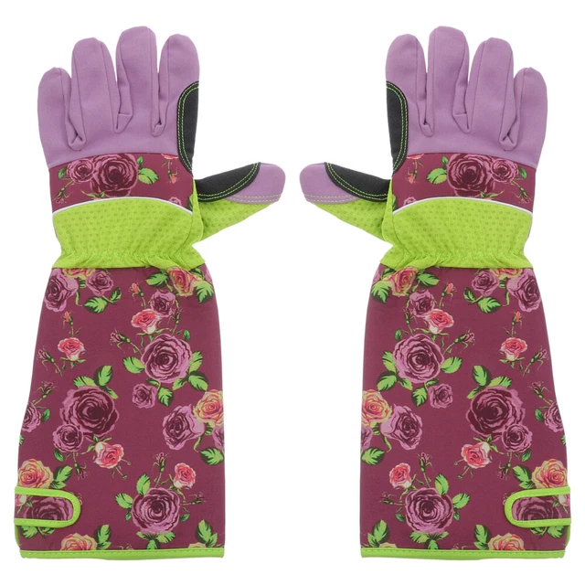 Gants Long Tube De Jardinage Résistants Fleuris Aux Femmes Antidérapant