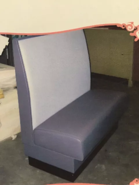 Standard Restaurant  Booth 48"L x 42"H x 23"D Commercial Grade Vinyl