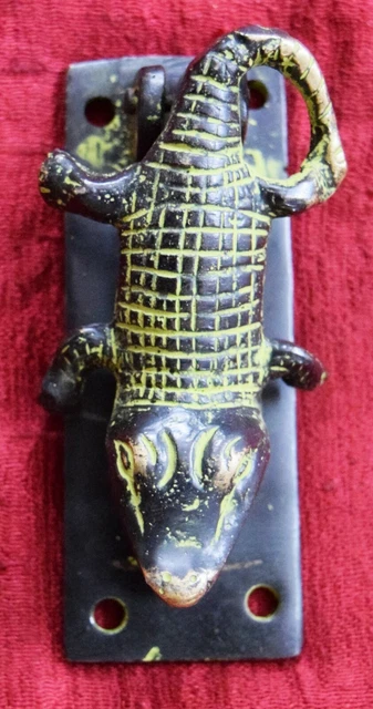 Alligator Shape Door Knocker Door Bell Handmade Brass Home Door Knocker MJ198