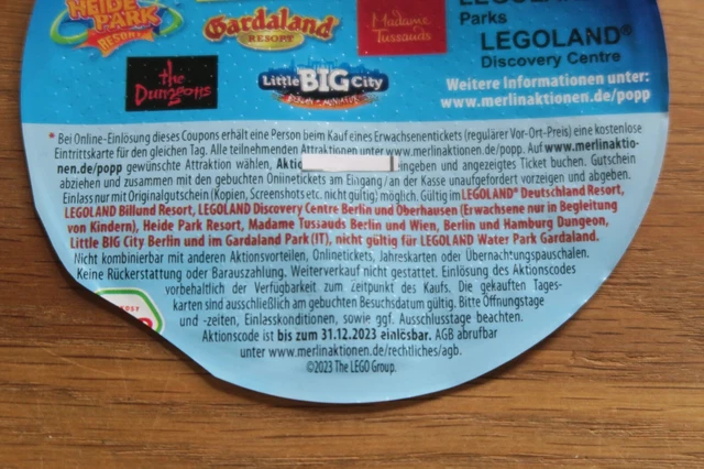 2 für 1 Gutschein Coupon Heide Park Legoland Gardaland Dungeons BigCity bis12/23 2