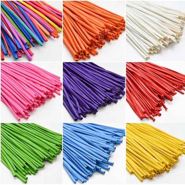 Hillylolly modelleerbare ballonnen, lange ballonnen, doe-het-zelf latexballonnen, magische ballonnen, latex ballonnen, 31 cm, voor feest, verjaardag, bruiloft, jubileum (B