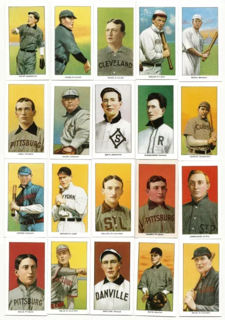 1909 T206 Lot of 150 Baseball Reprint Cards &Original Box, Tinker, Honus Wagner