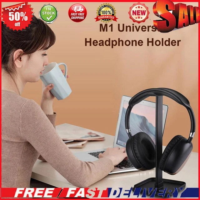 M1 Headphone Holder Hanger Earphone Desktop Display Stand Bracket (Black)