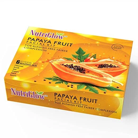 NutriGlow Papaya Facciale Kit Per Idratate & Fresco Aspetto Pelle Unisex - 260g