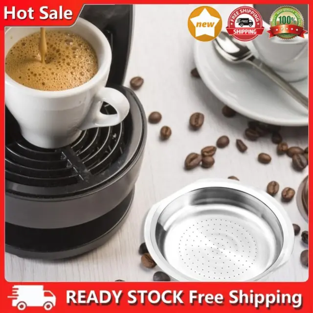 Filter Cup Reusable Coffee Capsule for Senseo Coffee Machine with Spoon Brush