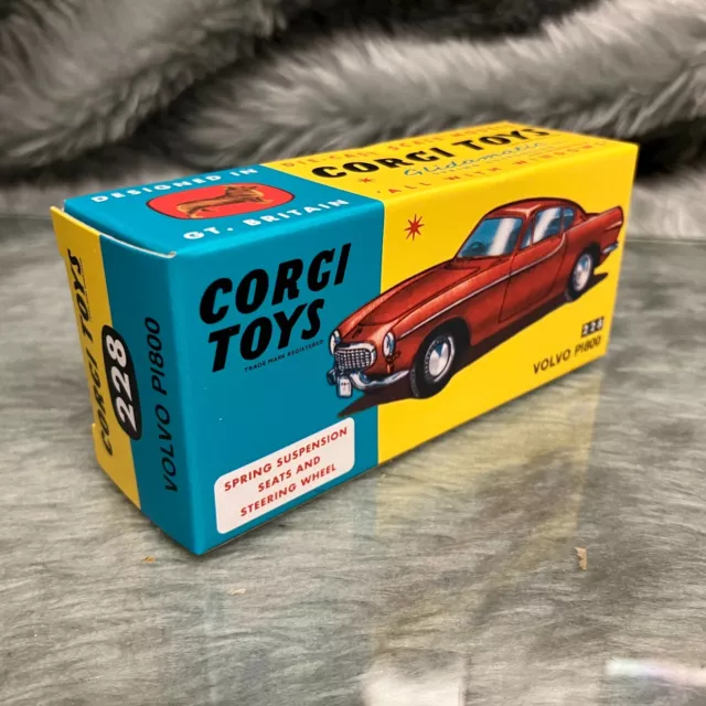 NEU Corgi Toys Volvo P188 Limousine rot 228 Neuauflage RT22801