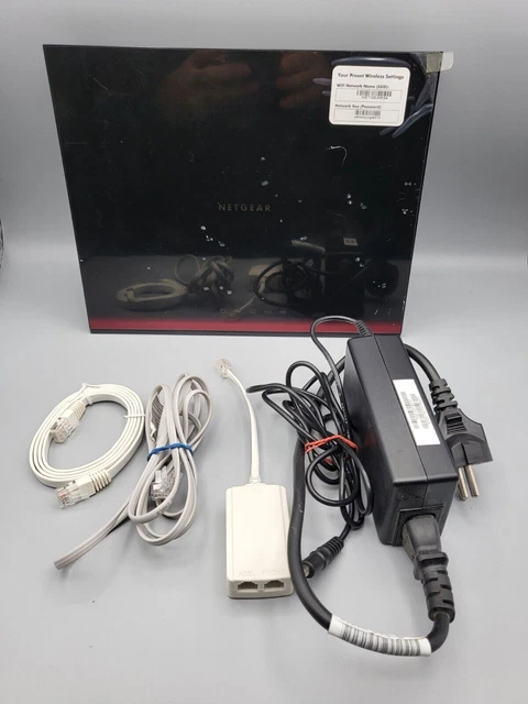 Modem Router Netgear D6300-100Pes Wi-Fi Ac1600 Mbps Dual Band 5 Porte Gigabit