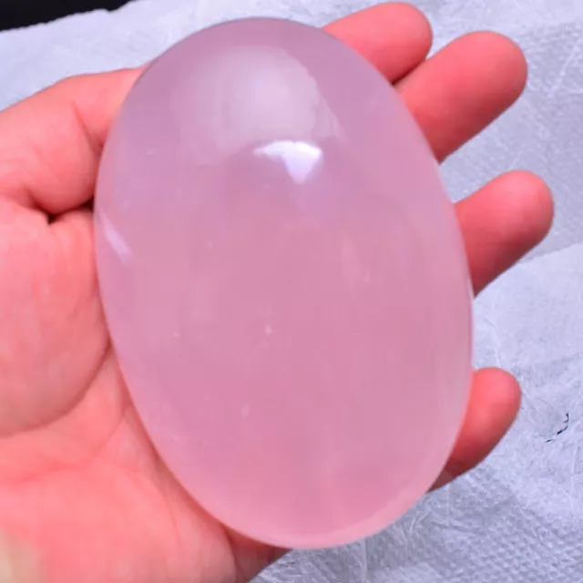 2316 Cts Natural Pink Rose Quartz Oval Cabochon 104mm* 69mm Untreated Gemstone 3