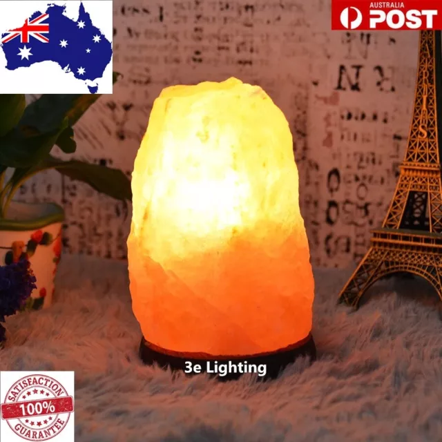 HIMALAYAN SALT LAMP Natural Pink Crystal Rock Dimmer Switch Night Light 1-7KG