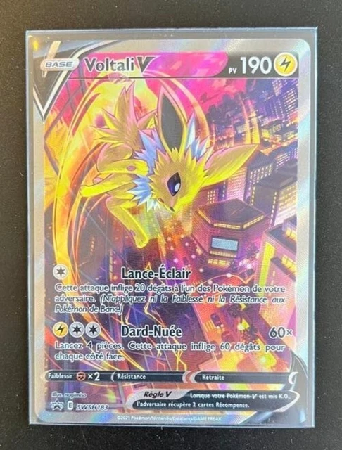 Carte Pokémon FR Voltali V ALTERNATIVE SWSH183 EB07 évolution céleste NEUF FR